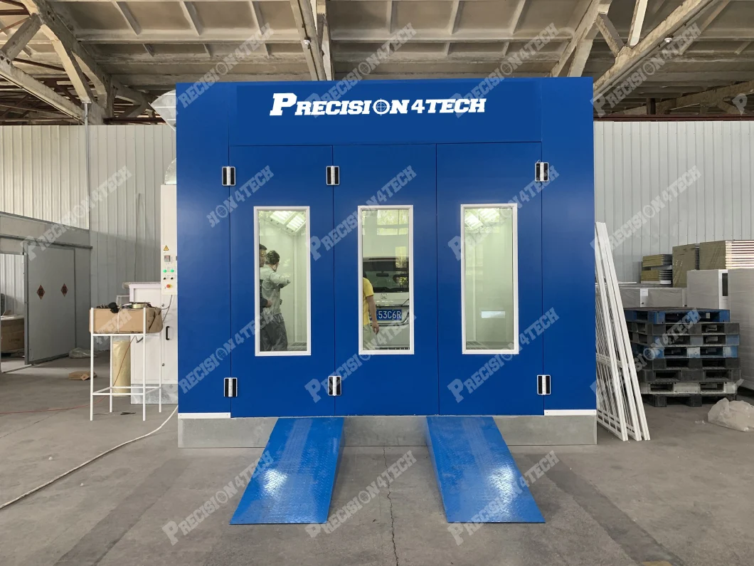 Precision Brand Customized Auto Spray Paint Booth & Car Body Frame Machine in One 20FT Container
