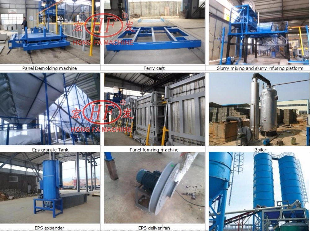 EPS Styrofoam Foam Cement Precast Wall Panel Production Line Lightweight Concrete Sandwich Wall Panel Machine for Building Machinery