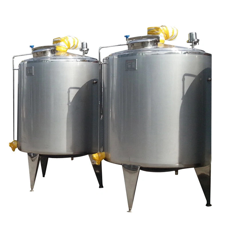 Food Sanitary Stainless Steel 1000L Steam Milk Fermenting Tank