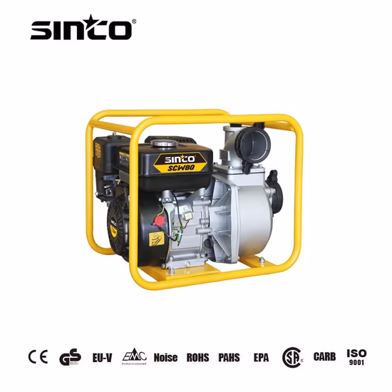 3-дюймовый бензиновый двигатель Gx200 с воздушным охлаждением, 196 куб.см, всасывающий электрический бензиновый центробежный водяной насос для орошения